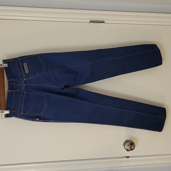 Vtg BRAXTON 1980s Junior High Rise Stretch Blue Denim Ankle Jeans Size 0 - 2 - Picture 4 of 11